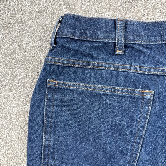 L.L.Bean Jeans Men 36x34 Relaxed Fit Dark Blue Denim Cotton Casual - Picture 11 of 14